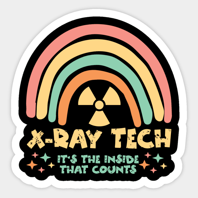 X-Ray Tech Rainbow Sticker by The WYLD Tribe